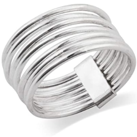 925 Sterling Silver NWT Stacked Ring - Picture 1 of 2